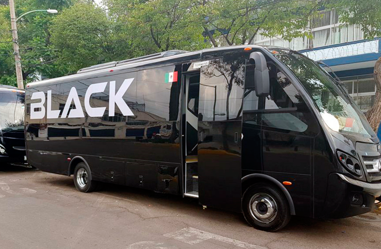 Mercedes Black Bus